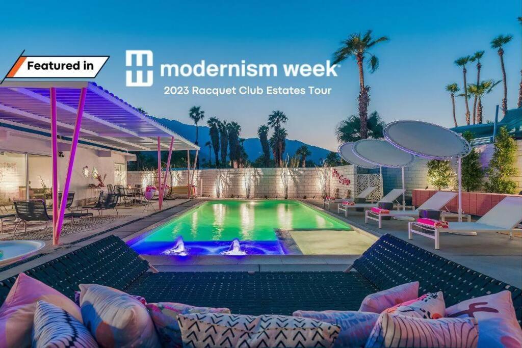 Alexander: Retro Chic Oasis 2023 Modernism Showcase House بالم سبرينغس المظهر الخارجي الصورة